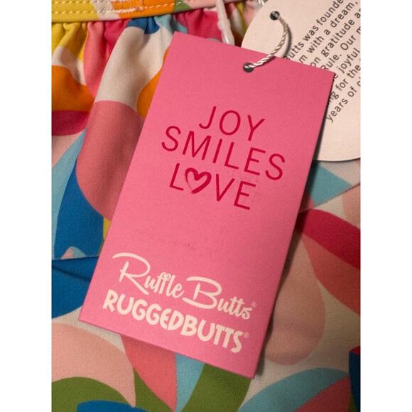 NEW Tropical Adventure Girls RuffleButts swimsuit size 6,  NWT, - Picture 7 of 9